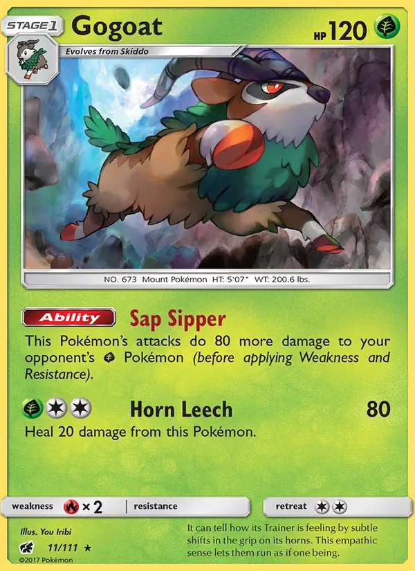 Gogoat — Crimson Invasion #11 (Pokémon TCG card)