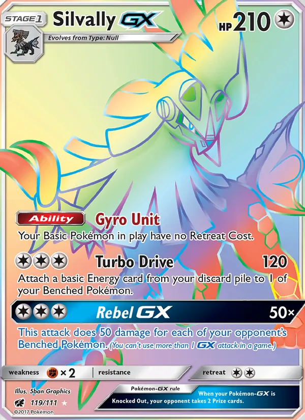 Silvally GX — Crimson Invasion #119 (Pokémon TCG card)