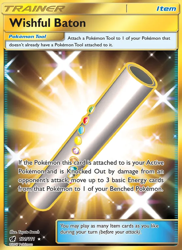 Wishful Baton — Crimson Invasion #121 (Pokémon TCG card)