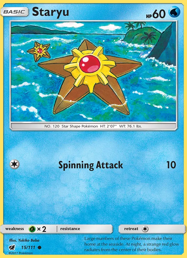 Staryu — Crimson Invasion #15 (Pokémon TCG card)