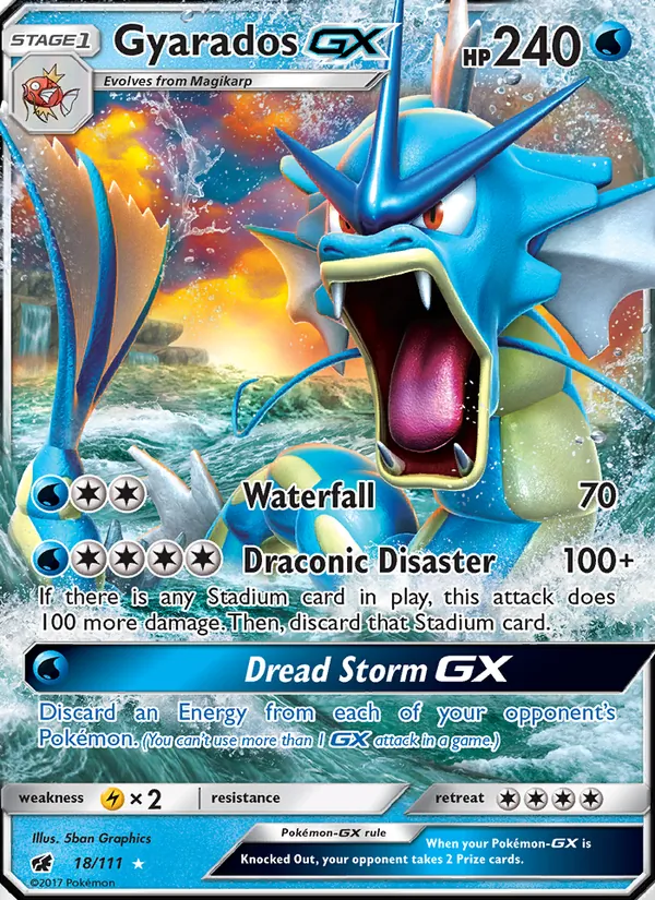 Gyarados GX — Crimson Invasion #18 (Pokémon TCG card)