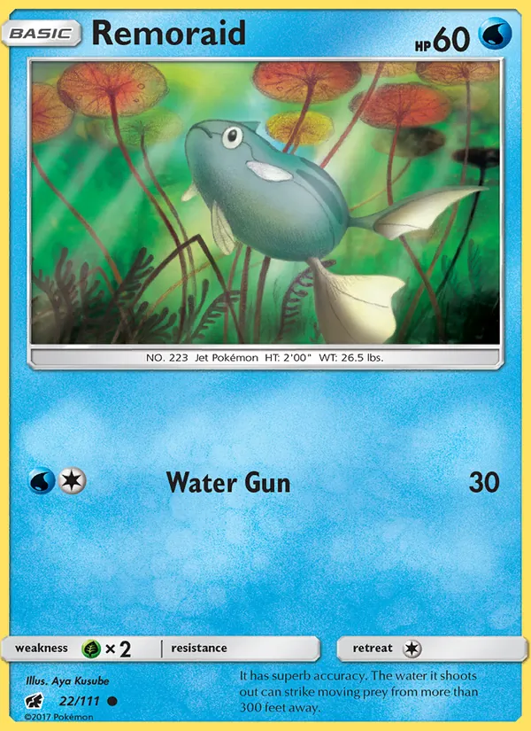 Remoraid — Crimson Invasion #22 (Pokémon TCG card)