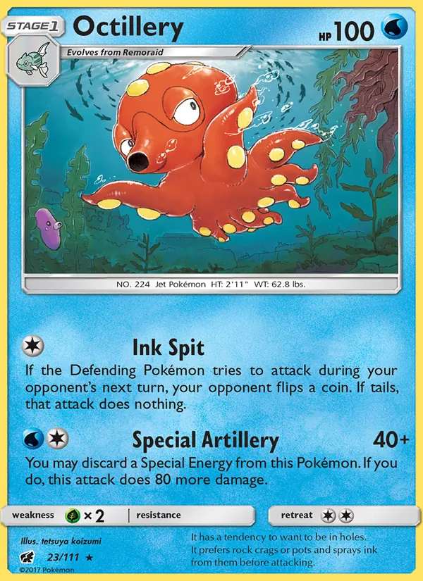 Octillery — Crimson Invasion #23 (Pokémon TCG card)