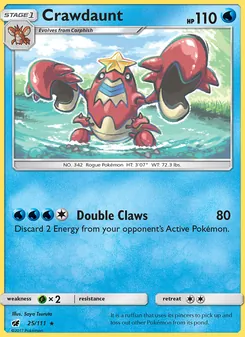 Crawdaunt (Crimson Invasion #25)