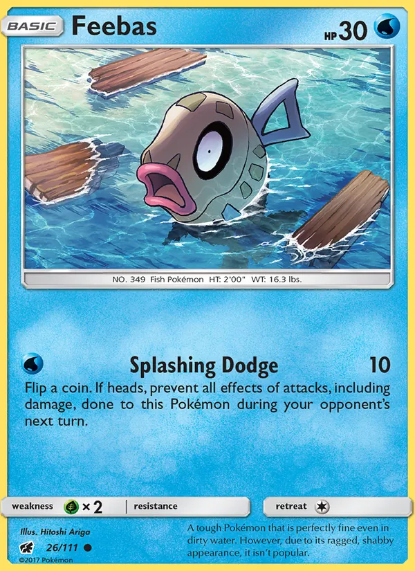 Feebas — Crimson Invasion #26 (Pokémon TCG card)