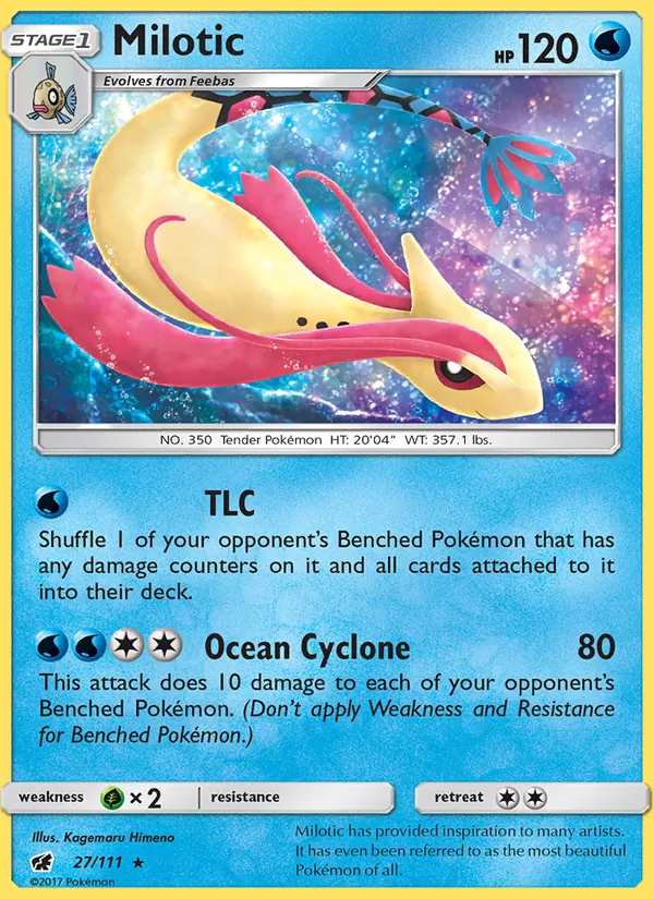 Milotic — Crimson Invasion #27 (Pokémon TCG card)