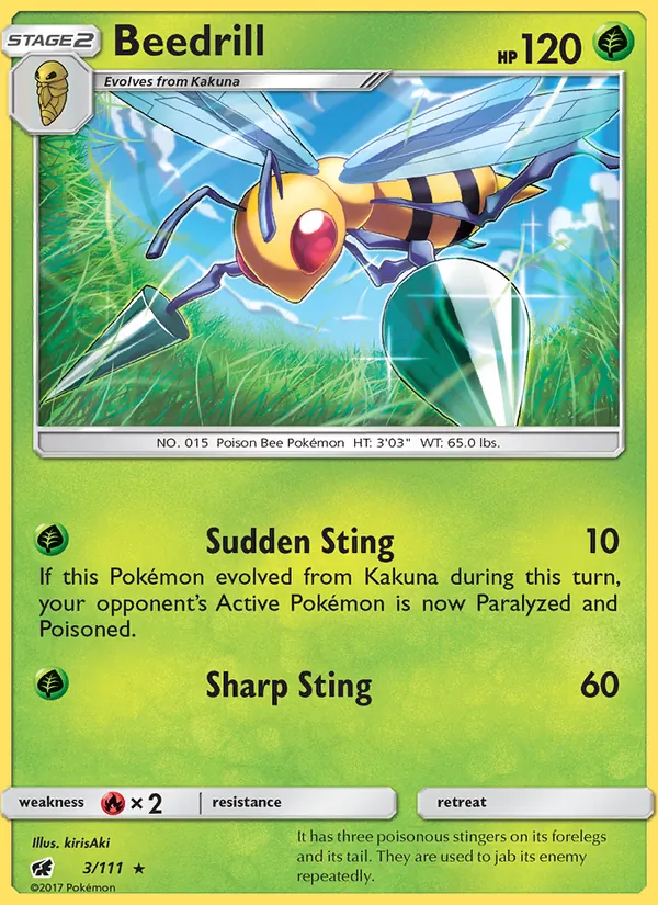 Beedrill — Crimson Invasion #3 (Pokémon TCG card)