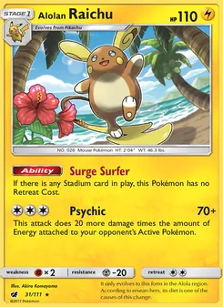 Alolan Raichu (Crimson Invasion #31)
