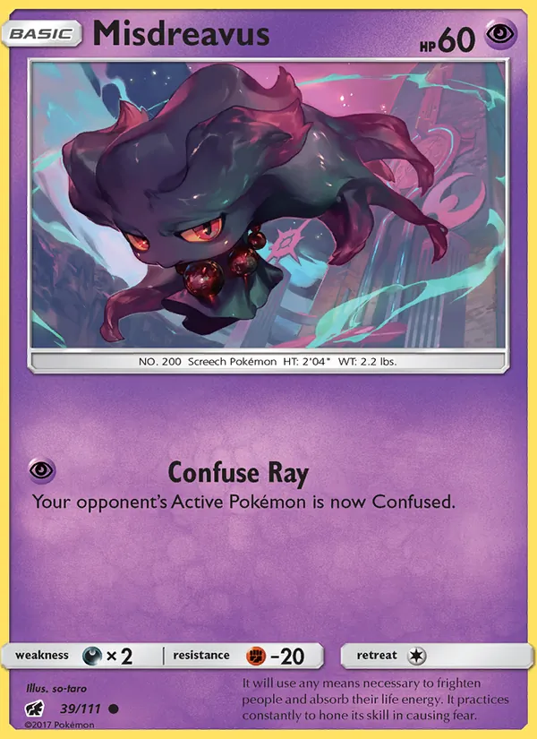 Misdreavus — Crimson Invasion #39 (Pokémon TCG card)