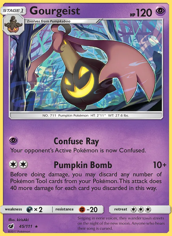 Gourgeist — Crimson Invasion #45 (Pokémon TCG card)