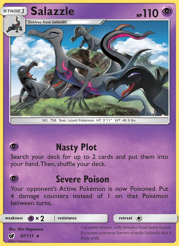 Salazzle — Crimson Invasion #47 (Pokémon TCG card)
