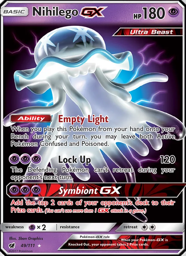 Nihilego GX — Crimson Invasion #49 (Pokémon TCG card)