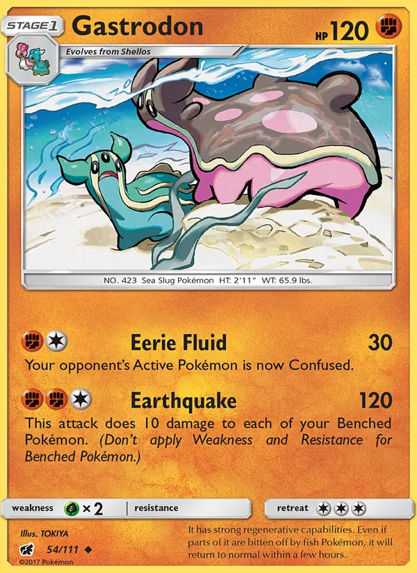 Gastrodon — Crimson Invasion #54 (Pokémon TCG card)