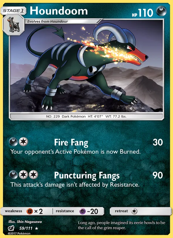 Houndoom — Crimson Invasion #59 (Pokémon TCG card)