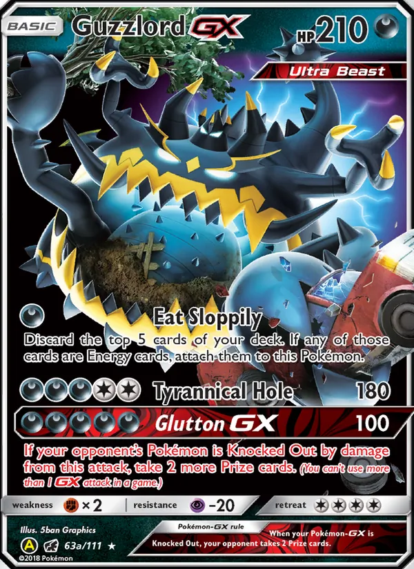 Guzzlord-GX — Crimson Invasion #63a (Pokémon TCG card)