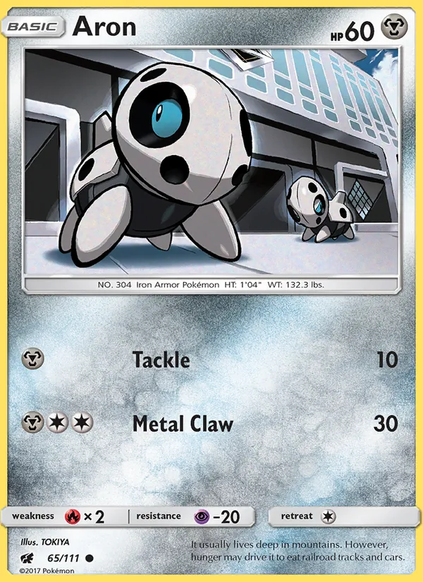 Aron — Crimson Invasion #65 (Pokémon TCG card)