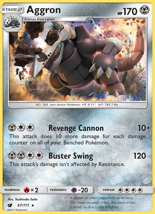 Aggron — Crimson Invasion #67 (Pokémon TCG card)