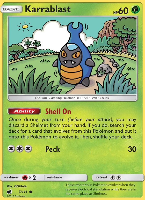 Karrablast — Crimson Invasion #7 (Pokémon TCG card)
