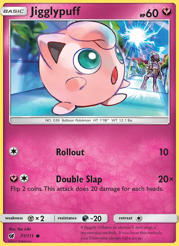 Jigglypuff — Crimson Invasion #71 (Pokémon TCG card)