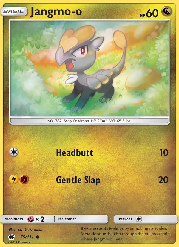 Jangmo-o — Crimson Invasion #75 (Pokémon TCG card)