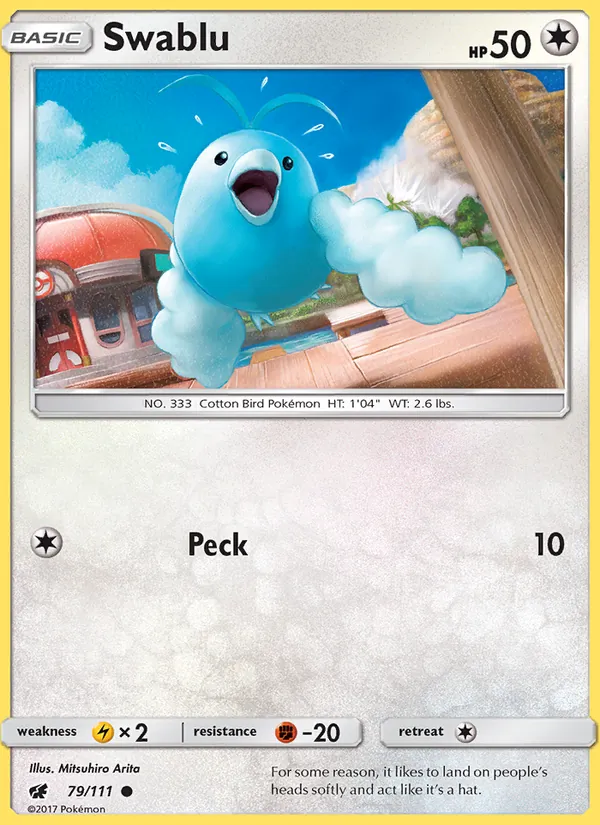 Swablu — Crimson Invasion #79 (Pokémon TCG card)
