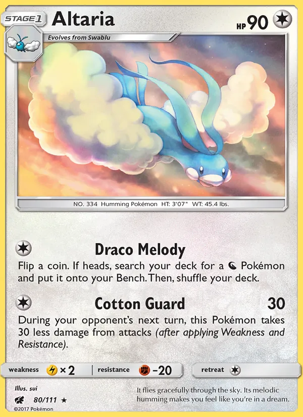 Altaria — Crimson Invasion #80 (Pokémon TCG card)