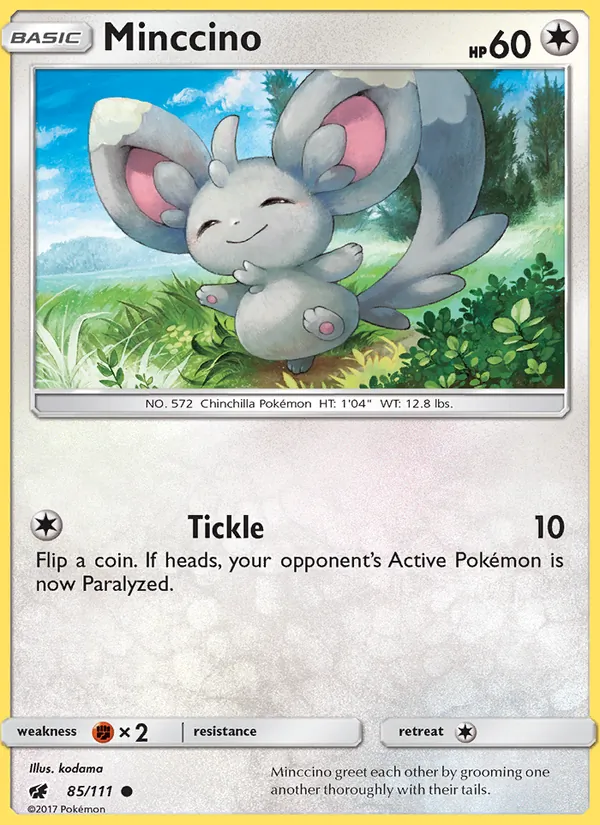 Minccino — Crimson Invasion #85 (Pokémon TCG card)
