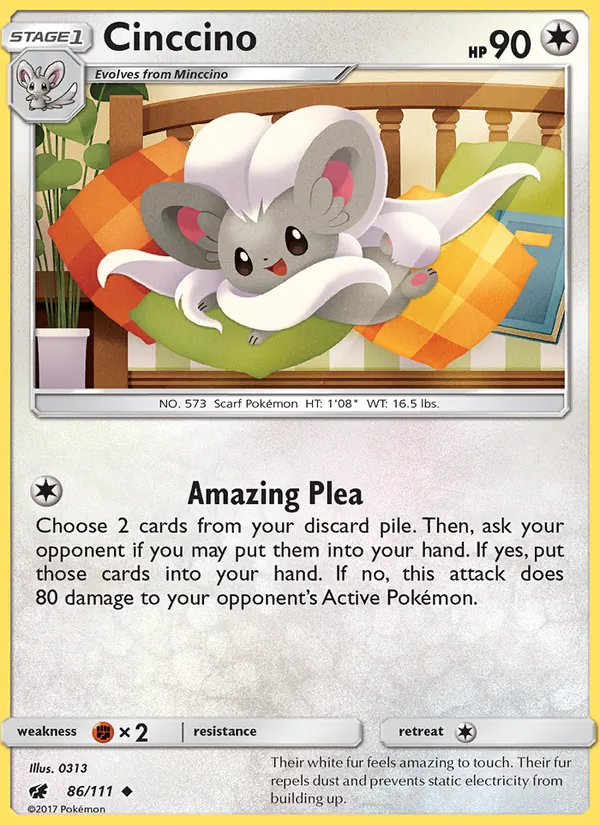 Cinccino — Crimson Invasion #86 (Pokémon TCG card)
