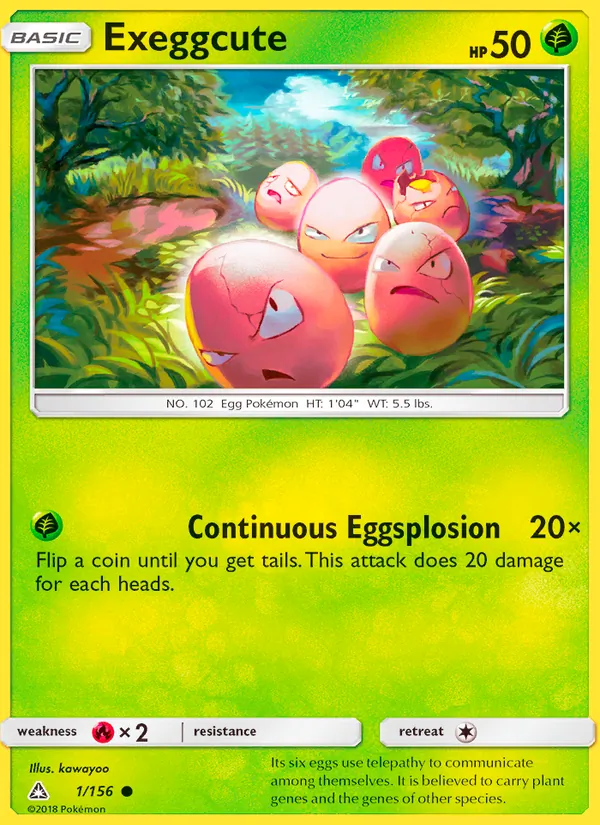 Exeggcute — Ultra Prism #1 (Pokémon TCG card)
