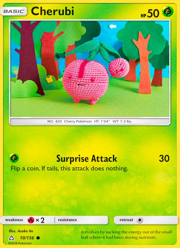 Cherubi — Ultra Prism #10 (Pokémon TCG card)
