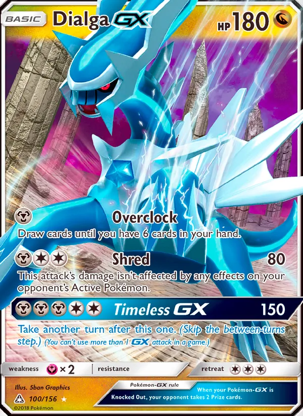 Dialga GX — Ultra Prism #100 (Pokémon TCG card)