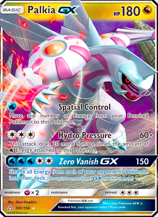 Palkia GX — Ultra Prism #101 (Pokémon TCG card)