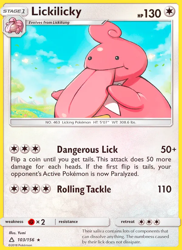Lickilicky — Ultra Prism #103 (Pokémon TCG card)