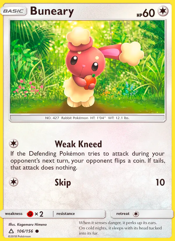 Buneary — Ultra Prism #106 (Pokémon TCG card)
