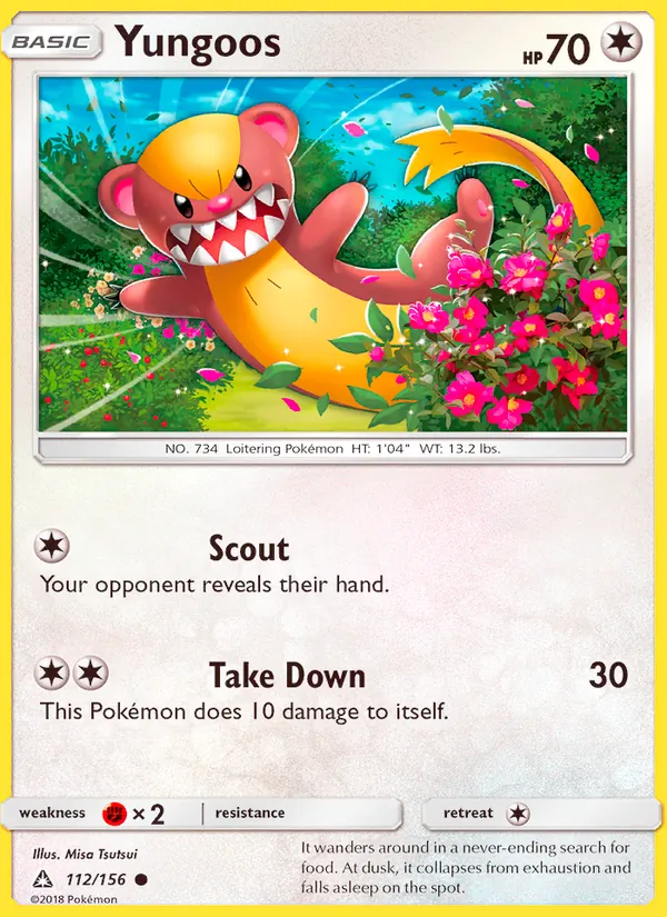Yungoos — Ultra Prism #112 (Pokémon TCG card)