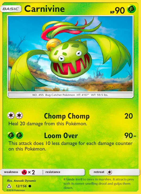 Carnivine — Ultra Prism #12 (Pokémon TCG card)