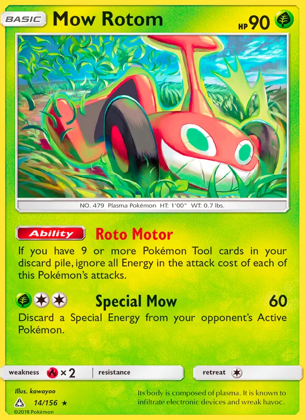 Mow Rotom — Ultra Prism #14 (Pokémon TCG card)