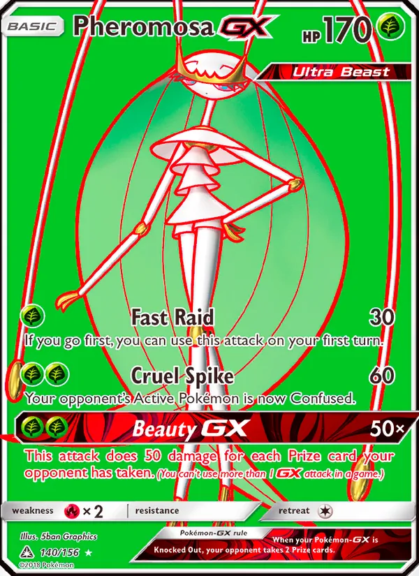 Pheromosa GX — Ultra Prism #140 (Pokémon TCG card)
