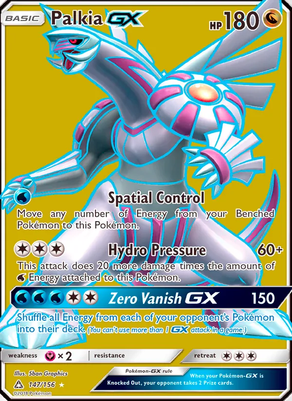 Palkia GX — Ultra Prism #147 (Pokémon TCG card)