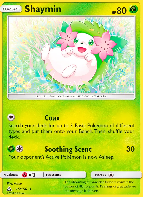 Shaymin — Ultra Prism #15 (Pokémon TCG card)