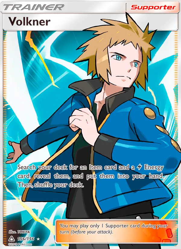 Volkner — Ultra Prism #156 (Pokémon TCG card)