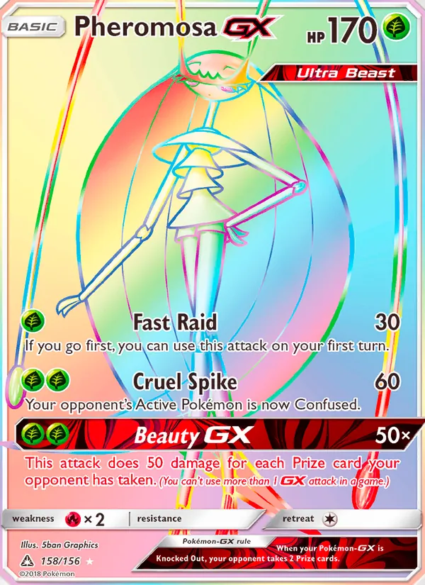Pheromosa GX — Ultra Prism #158 (Pokémon TCG card)