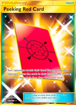 Peeking Red Card (Ultra Prism #169)
