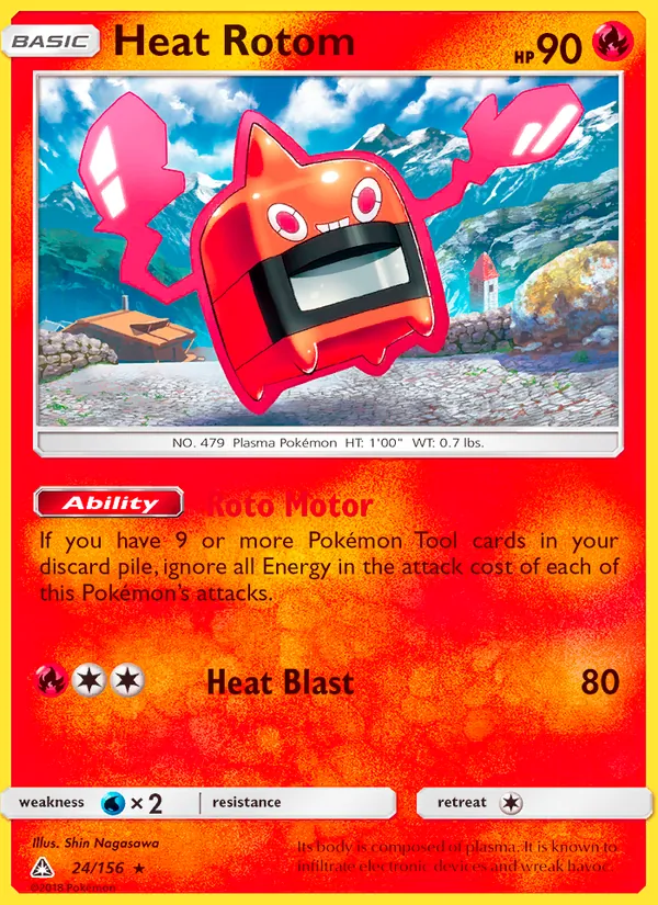Heat Rotom — Ultra Prism #24 (Pokémon TCG card)
