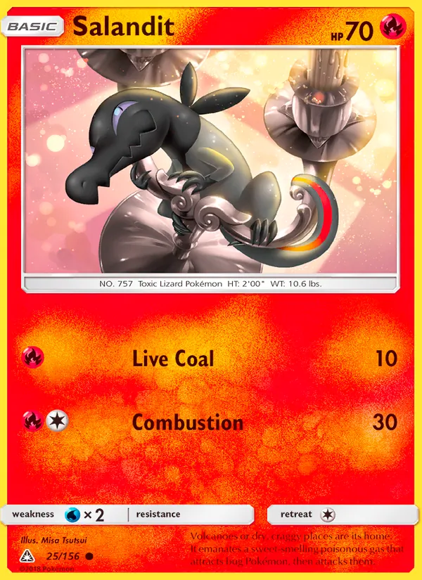 Salandit — Ultra Prism #25 (Pokémon TCG card)