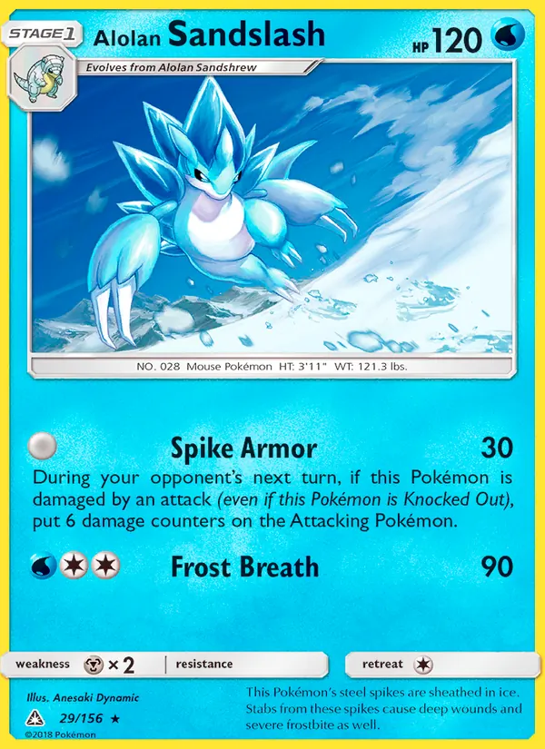 Alolan Sandslash — Ultra Prism #29 (Pokémon TCG card)