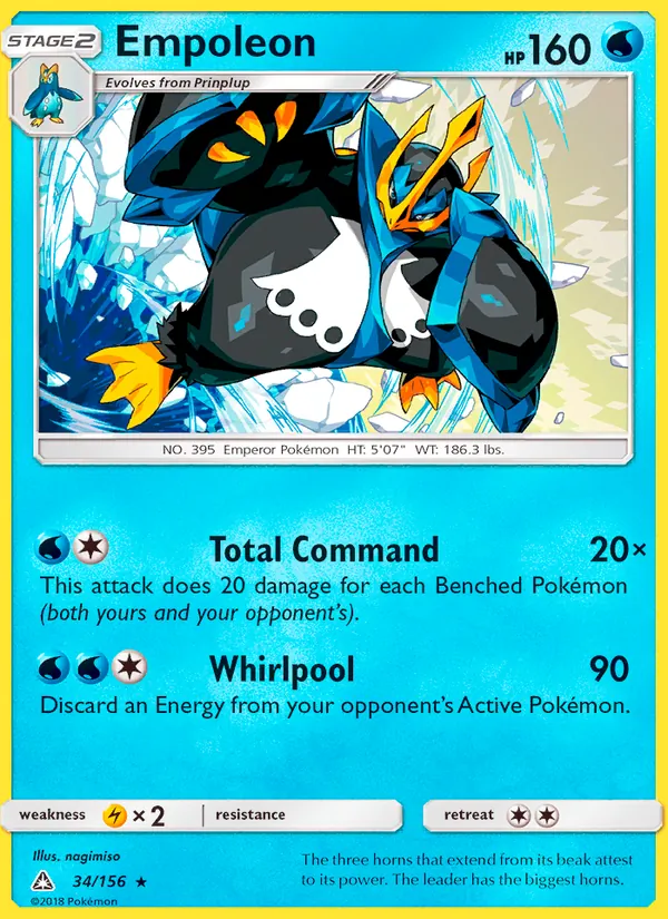 Empoleon — Ultra Prism #34 (Pokémon TCG card)