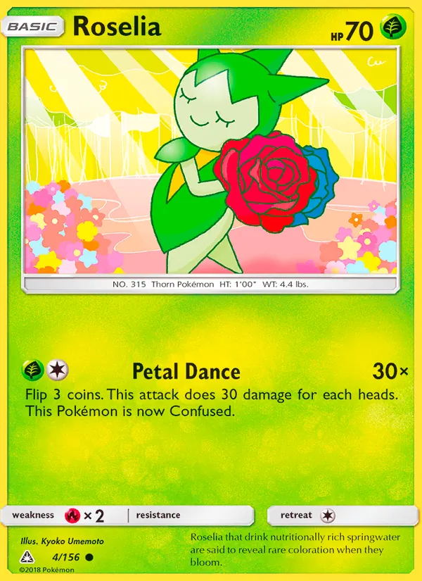Roselia — Ultra Prism #4 (Pokémon TCG card)