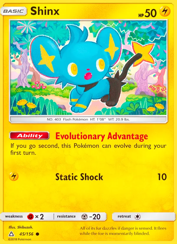 Shinx — Ultra Prism #45 (Pokémon TCG card)