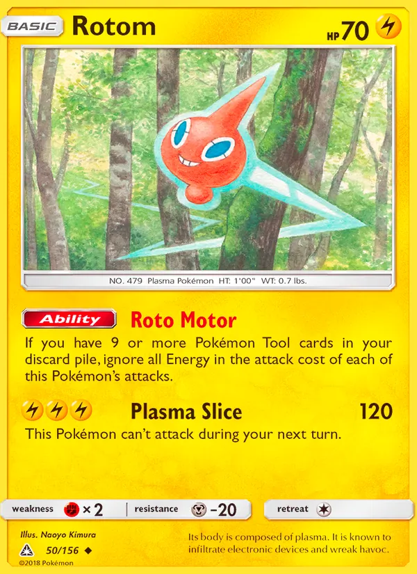 Rotom — Ultra Prism #50 (Pokémon TCG card)
